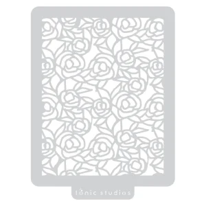 Rose Garden Stencil / Plantilla para Hacer Fondos Rosas