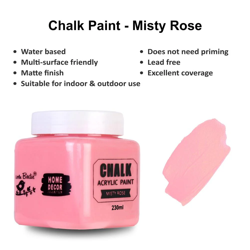 Chalk Paint Misty Rose / Pintura a la Tiza Rosa - Imagen 2