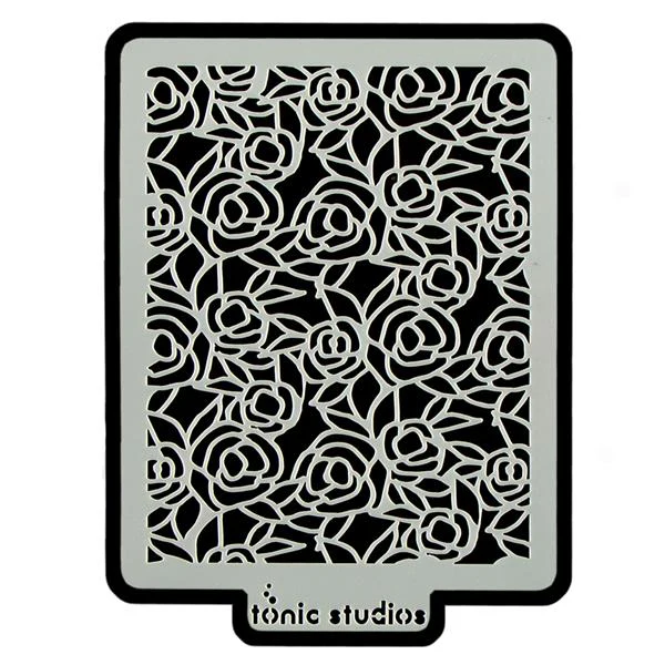 Rose Garden Stencil / Plantilla para Hacer Fondos Rosas - Imagen 4