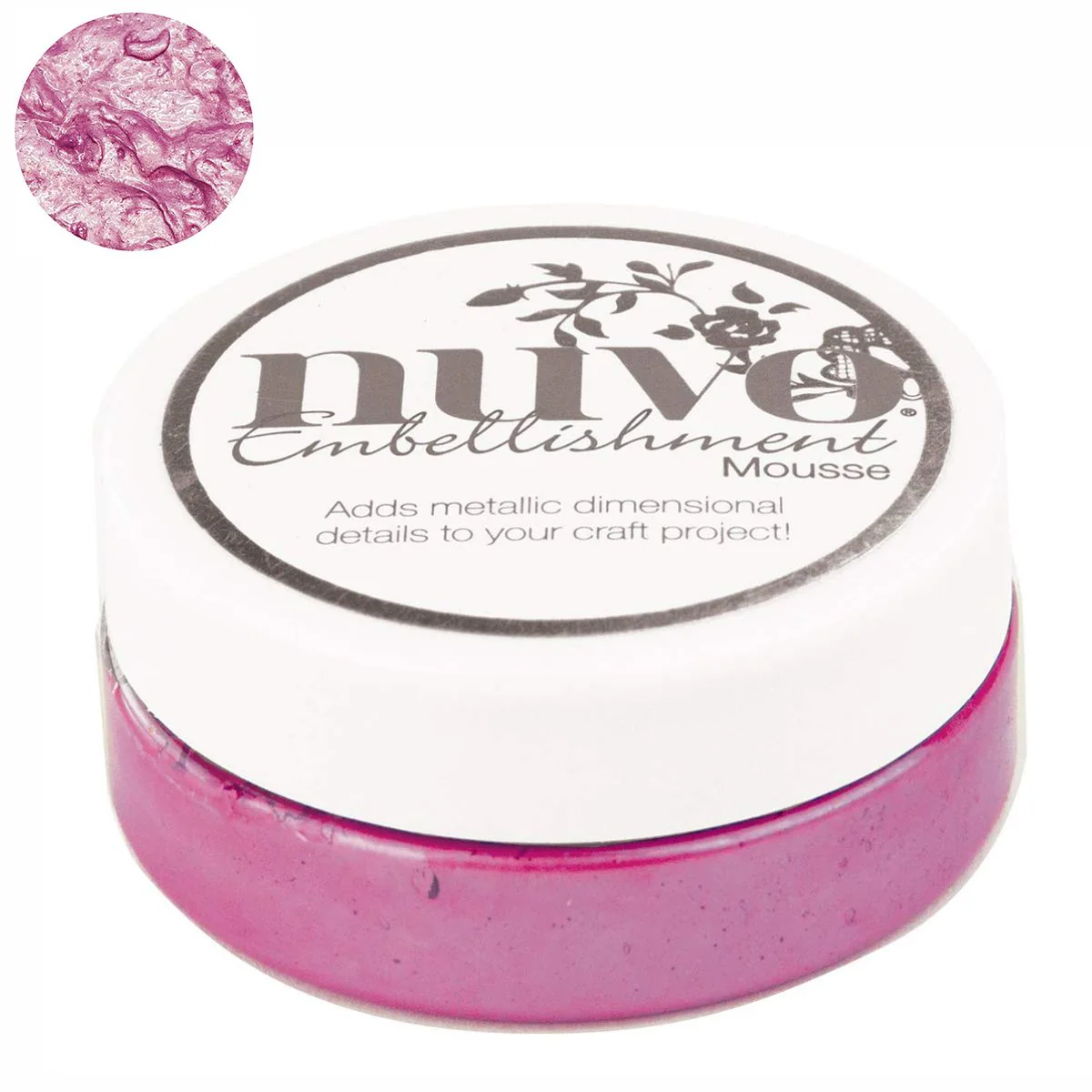 Embellishment Mousse English Heather / Mousse Texturizador Rosado Metálico