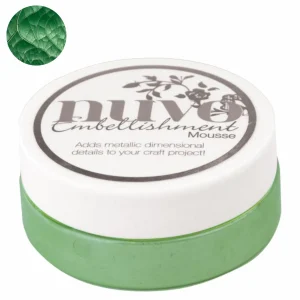 Crackle Mousse Chameleon Green  / Pasta Para Decorar Acabado Craquelado Verde