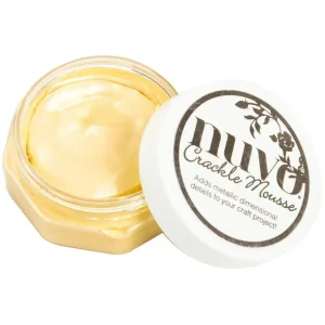 Crackle Mousse Ivory Coast / Pasta Para Decorar Acabado Craquelado Marfil