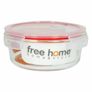 Refractario Hermético Con Válvula Rojo FREE HOME Redondo