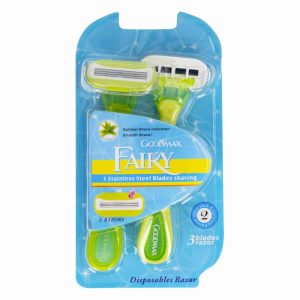 Razuradora Desechable Dama Fairy 3 Hojas GOODMAX X 2 Uds