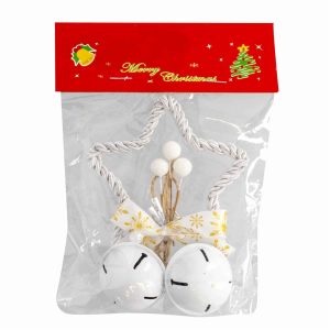 Estrella Navideña Decorativa Con Campanas JOY 15X10X4 Cm