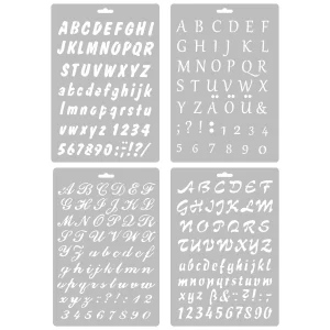 4 Plantillas de Letras y Números