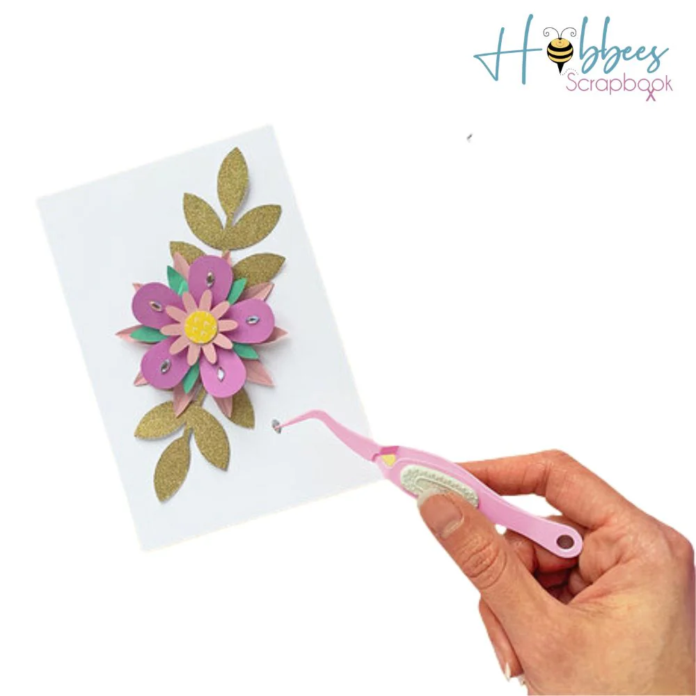 Craft Tweezers Pink / Pinzas Sujetadoras Rosa