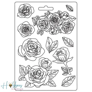 Soft Maxi Mould A5 Roses, Desire  / Molde de Silicón de Rosas