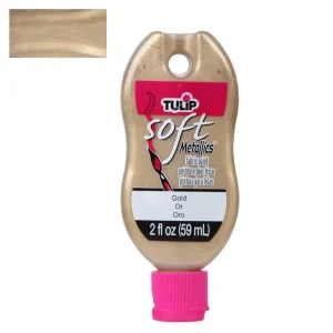 Soft Matte Fabric Paint Metalic Gold / Pintura para Tela  Mate Oro
