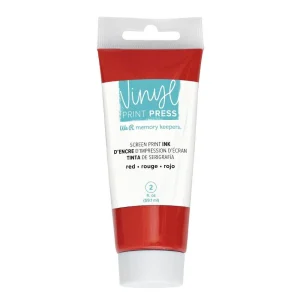 Vinyl Print Press Screen Print Ink / Tinta de Serigrafía Rojo
