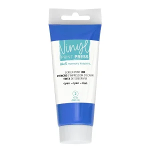 Vinyl Print Press Screen Print Ink / Tinta de Serigrafía Cyan