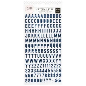 Joyful Notes Alphabet Mini Thickers Stickers / Estampas de Alfabeto Mini