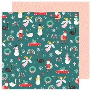 Christmas Magic Patterned Paper / Papel Estampado Doble Cara