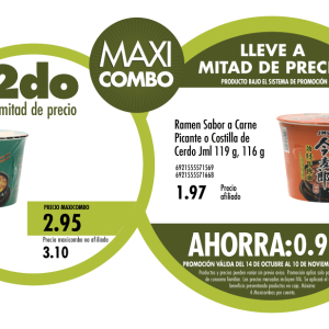 Maxicombo mitad de precio 89