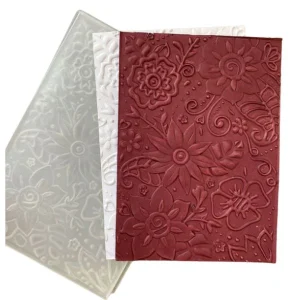 Folder de Grabado 3D Flores Originales