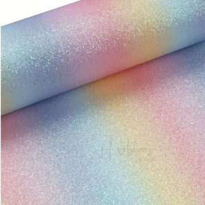Cuero Sintético Rainbow Glitter