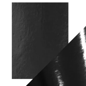 Satin Mirror Cardstock High Gloss Black / 5 Hojas Cartulina Satinada Espejo Negra