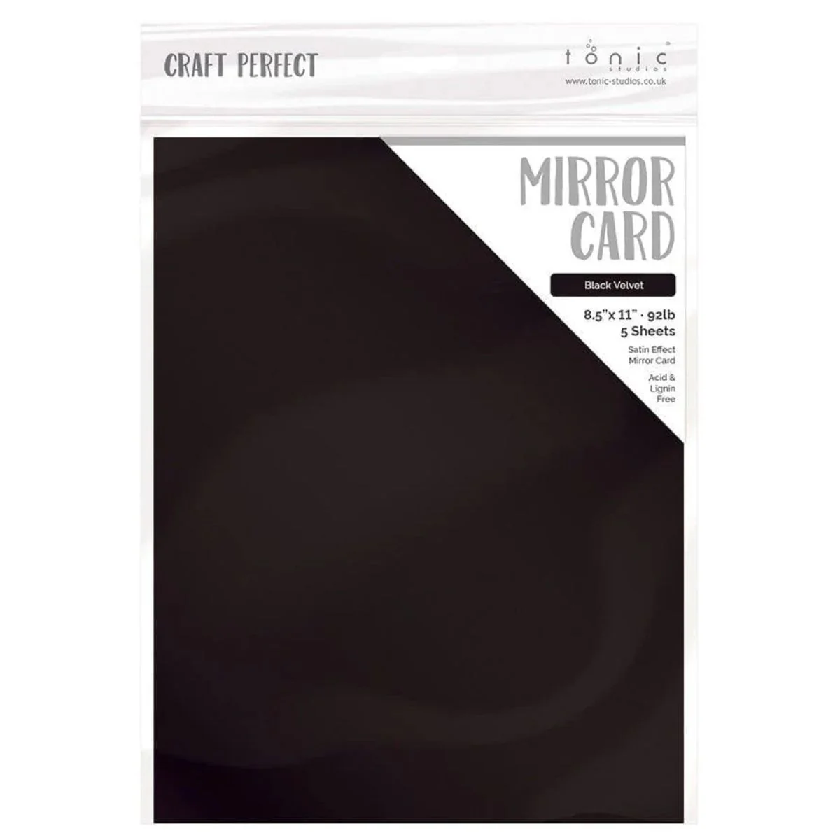 Pearlescent Cardstock Pearl Onyx Black / 5 Hojas de Cartulina Aperlada Negro Onix - Imagen 2