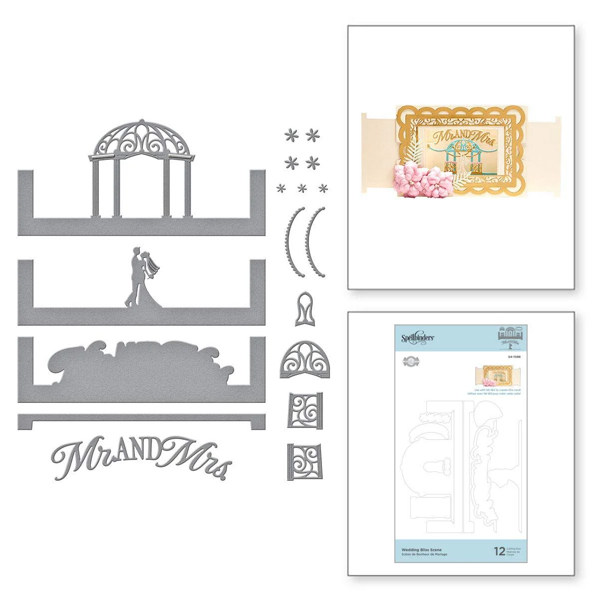 Wedded Bliss Scene / Suaje de Escenario de Boda