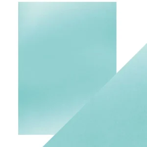 Satin Mirror Cardstock Silky Sky / 5 Hojas de Cartulina Espejo Satinada Cielo