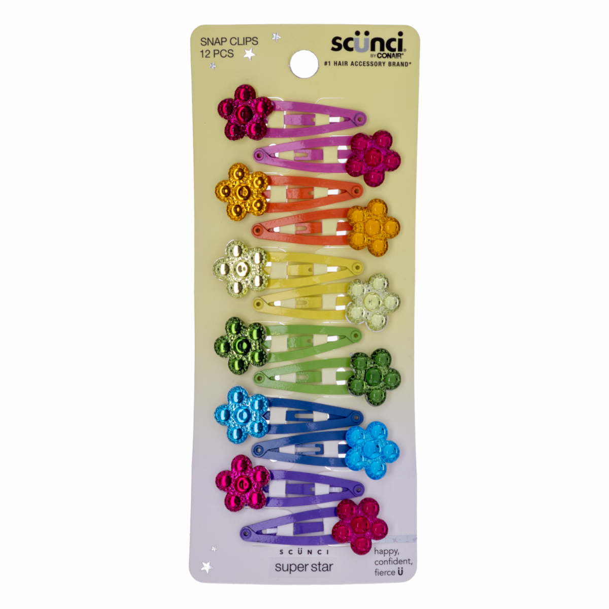 Vincha Clip Flores De Colores CONAIR Perfectas Para Sujeción - Imagen 2