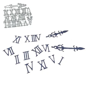 Suaje Números Romanos y Manecillas de Reloj