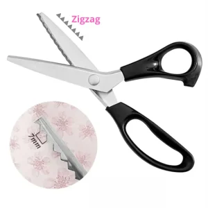 Hemline Silver Pinking Shears / Tijeras Para Tela Corte Zig Zag