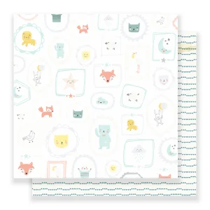 Sweet Boy Paper / Papel Estampado Doble Cara Bebé