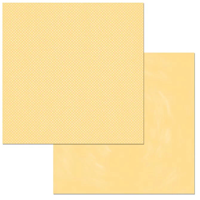 Yellow Dot Cardstock / Cartulina Textuizada de Puntitos Doble Cara