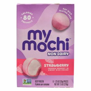 Postre Helado Con Masa Dulce De Arroz Y Relleno De Helado Sabor A Fresa MY MOCHI 35 G X 6 Uds