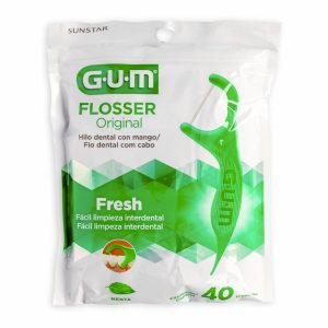 Hilo Dental Con Mango Flosser Fresh G.U.M X 40 Uds