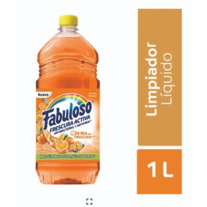 Limpiador Líquido Antibacterial Desinfectante Energía Naranja FABULOSO 1 L