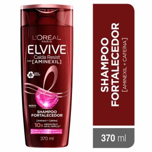 Shampoo Capilar Caída Resist Con Aminexil + Cafeína Para Cabello Quebradizo ELVIVE L’ORÉAL 370 Ml