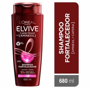 Shampoo Capilar Caída Resist Con Aminexil + Cafeína Para Cabello Quebradizo ELVIVE L’ORÉAL 680 Ml