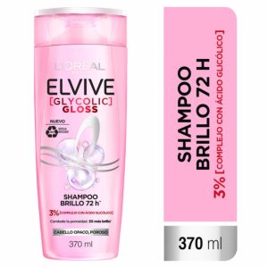 Shampoo Capilar Glycolic Gloss Para Cabello Opacos Poroso ELVIVE L’ORÉAL 370 Ml