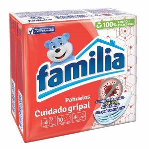 Pañuelos Faciales Cuidado Gripal FAMILIA X 4 Uds