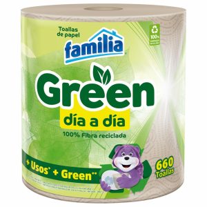 Toalla De Cocina De Papel Green FAMILIA 660 Hojas