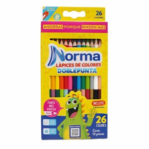 Lápices De Colores Doble Punta NORMA 13 Piezas