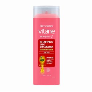 Shampoo Para Cabello Liso Brasilero con Péptidos VITANE 400 Ml