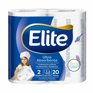 Toalla De Papel Desechable Maxi Rollo ELITE 2 X 20 M
