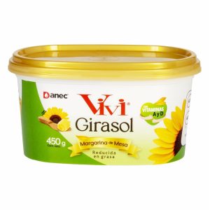 Margarina De Mesa Reducida En Grasa Girasol VIVI 450 G