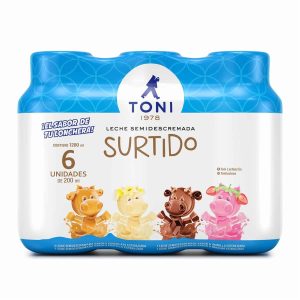 Leche Sabores Surtidos TONI 6 X 200 Ml