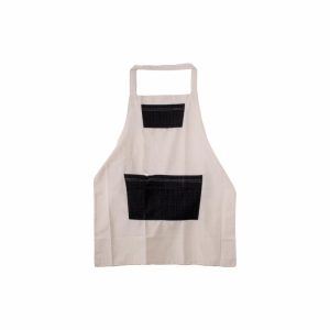 Delantal Con Bolsillos Tono Beige KARRY`S M