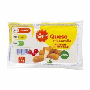 Queso Mozzarella Rebanado LA ORIGINAL 1000 G