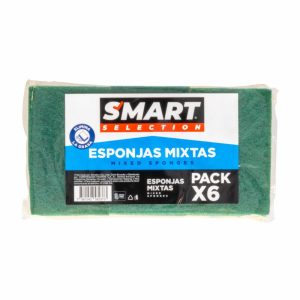 Esponja Multiusos Mixta Elimina La Grasa SMART SELECTION X 6 Uds