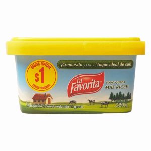 Margarina De Mesa Reducida En Grasa LA FAVORITA 220 G