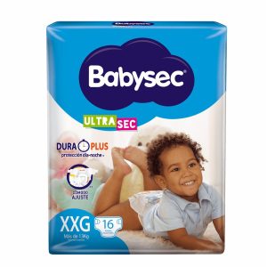 Pañal Desechable Ultrasec Talla XXG BABYSEC X 16 Uds