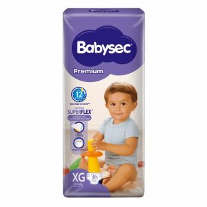 Pañal Desechable Superflex Talla Xg BABYSEC X 36 Uds