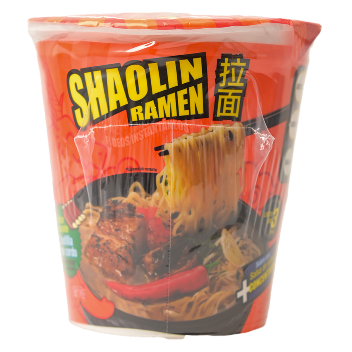 Fideos Instantáneos Sabor Picante A Costilla De Cerdo SHAOLIN 70 G - Imagen 2