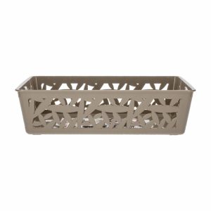 Canastilla Diseño Papiro Color Café CASA PICA Grande